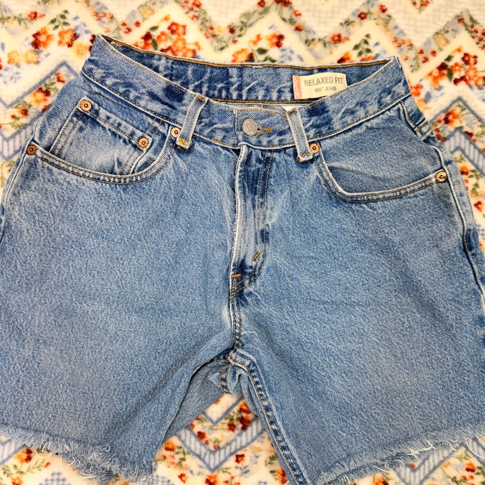Levi's Light Blue Denim Jean Shorts